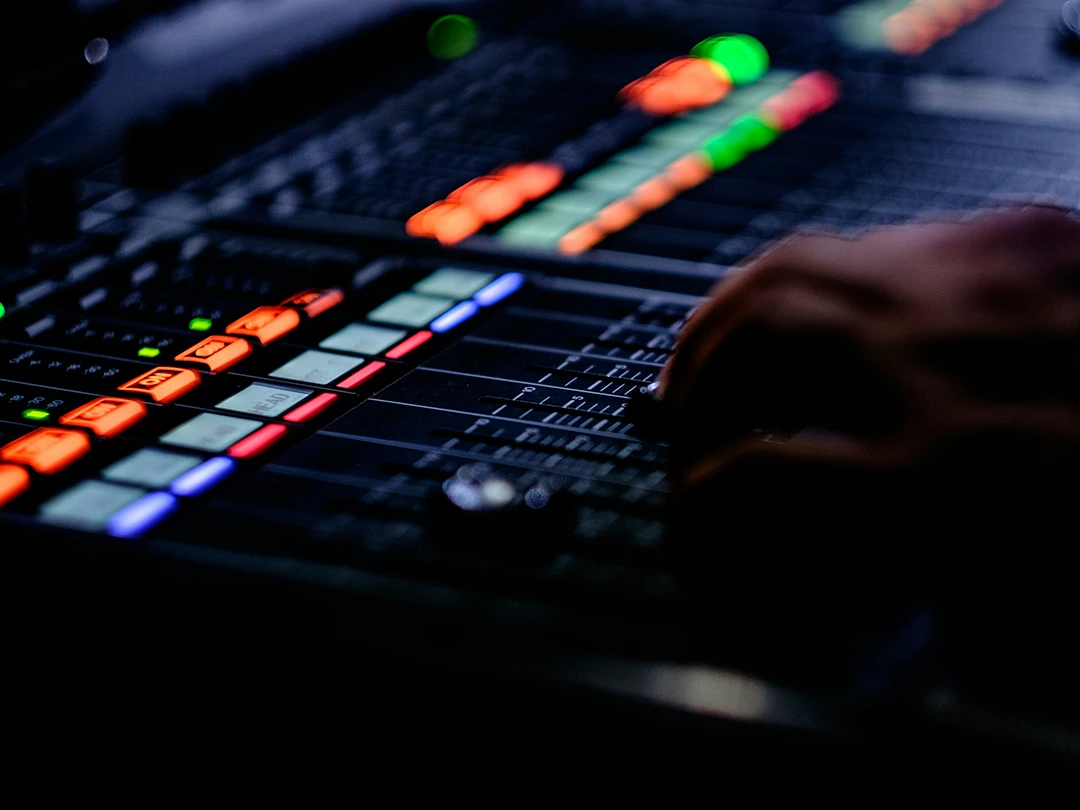 Audio Mixing Desk.